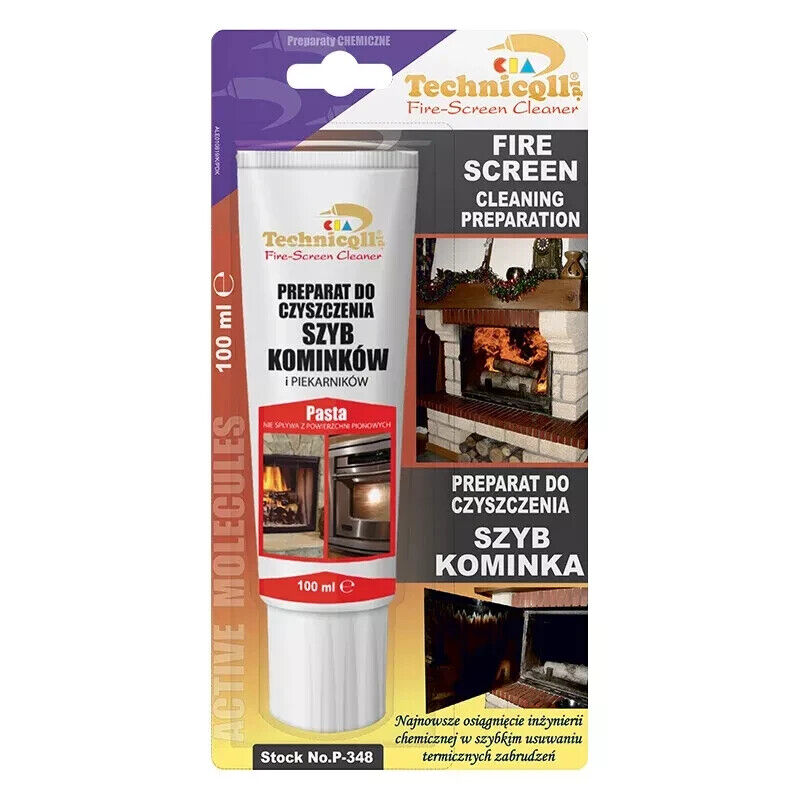 High-Quality 100ml Fireplace & Stove Glass Cleaner - Effective, Safe