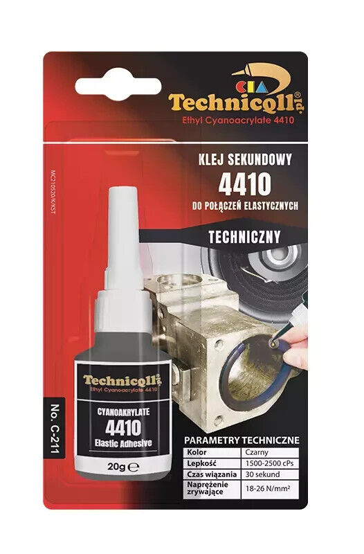 1 x Technicqll Adhesive Super Glue Elastic Joints O Rings Gaskets Belts Speaker